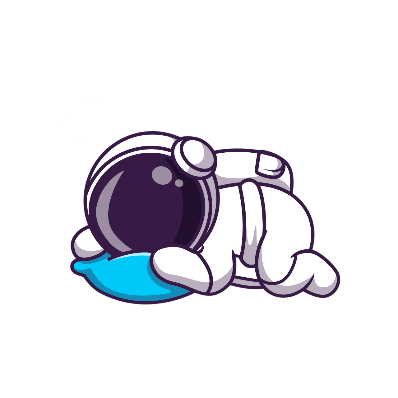 astronaut schlafen