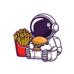 Cute Astronaut essen