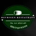Logo für das Heurigen-Restaurant Zur alten Weinpresse mit dem Symbol eines Weinfasses.
