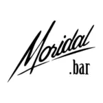 Logo mit dem Wort Moridal in einer fetten, stilisierten Schriftart und .bar in einer kleineren, klassischen Schriftart unterhalb und rechts von Moridal. Der Hintergrund ist weiß.