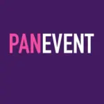 Das Bild hat einen violetten Hintergrund, auf dem in großen, fetten Großbuchstaben das Wort PAN in rosa und EVENT in weiß geschrieben ist.