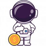 Astronaut WO FEIERN Geld